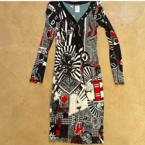 Gianfranco Ferre Pop Art Dress 30/44 4/6/8